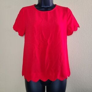 Monteau Scalloped Top  